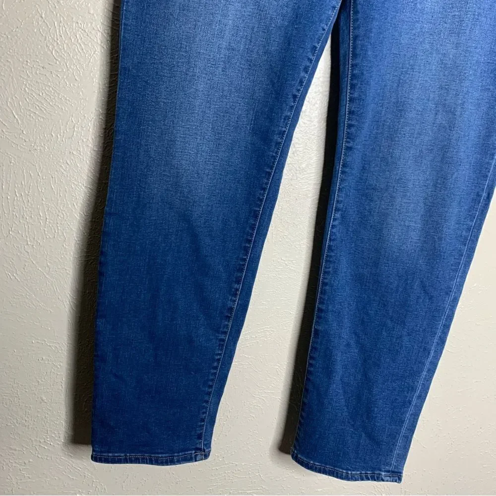 Soft Surroundings Supremely‎ Soft Relaxed Straight Leg Jeans blue - Picture 4 of 13